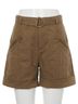 IRO Solid Brown Hano Belted Short in Brown Size 4 - photo 1