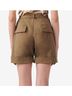 IRO Solid Brown Hano Belted Short in Brown Size 4 - photo 3