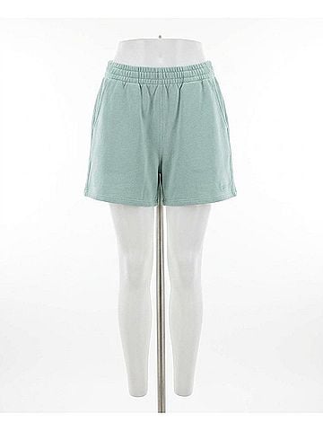 DKNY Women's Stretch Cotton Shorts in Mineral Green (view 1)