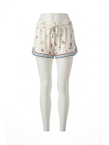 P.J. Salvage Woof Patriotic Pups Shorts in Ivory (view 1)