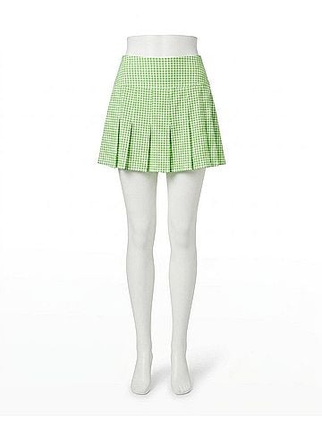 Lilly Pulitzer Annora Upf 50+ Skort in Pistachio Macaron Lil Check It Gingham (view 1)