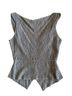 Odille 52% Nylon 48% Rayon 100% Silk Gray Sleeveless Blouse Size 2 - photo 2
