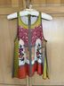 Vineet Bahl 100% Polyester Floral Multi Color Sleeveless Blouse Size XS - photo 5