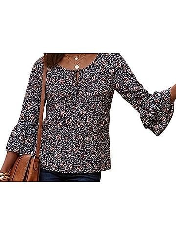 MICHAEL Michael Kors Short Sleeve Blouse (view 1)