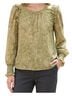 CeCe Paisley Green Long Sleeve Blouse Size S - photo 1