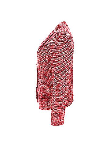 Giorgio Armani Armani Jeans Tweed Single-Breasted Blazer in Red Cotton (view 2)
