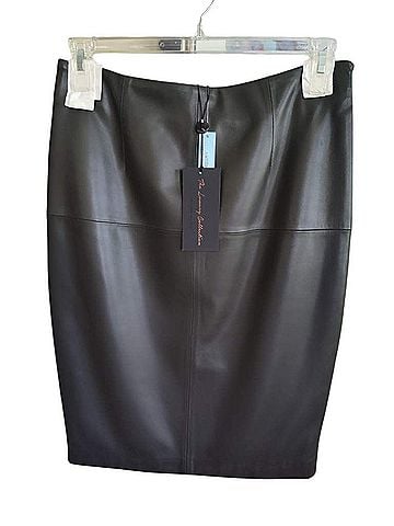 Antonio Melani Leather Skirt (view 1)