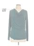 Dear Scarlett Solid Teal Long Sleeve Top Size L - photo 5