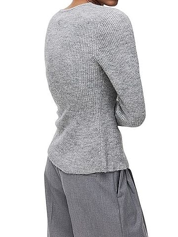 H&M Rib-knit Peplum Cardigan Cardigan (view 2)