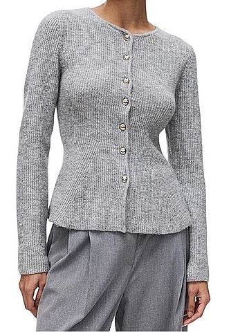 H&M Rib-knit Peplum Cardigan Cardigan (view 1)
