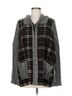 Moth Plaid Gray Moth Zip Up Hoodie Size M - photo 1