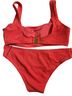 Zyia Active Red Two Piece Swimsuit Size L - photo 2