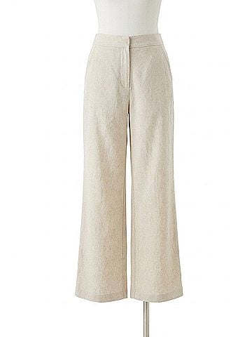 Lucy Paris Hope Linen Pant in Beige (view 1)