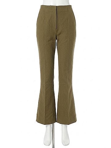 Victoria Beckham Cropped Kick Trouser Pants in Seaweed (view 1)