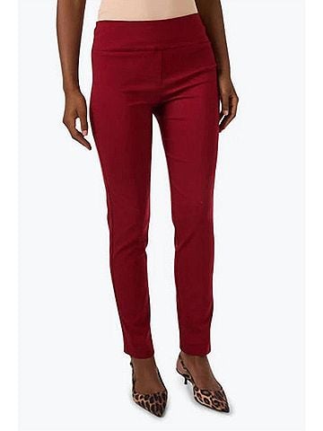 Elliott Lauren Control Stretch Ankle Pants in Sangria (view 2)