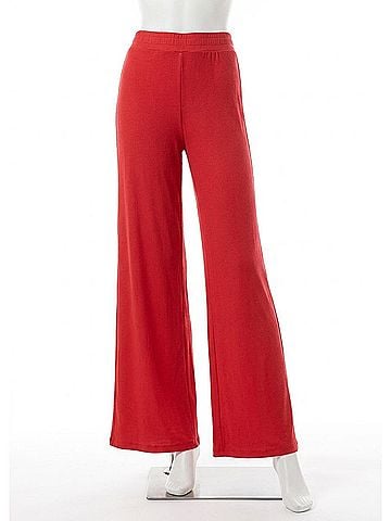 LA Made Jonah Wide Leg Pant in Sahara Red (view 1)