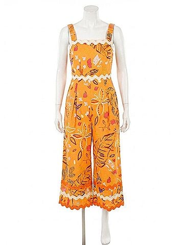Oddi Talk Of The Town Jumpsuit in Yellow Multi (view 1)