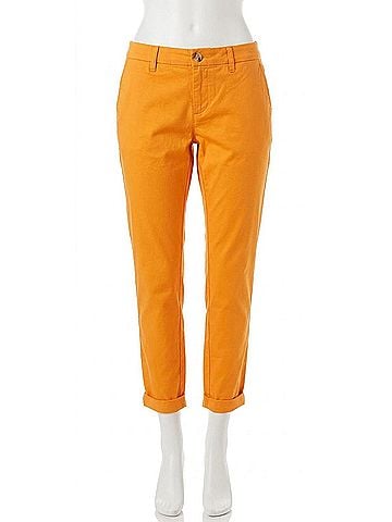 Tommy Hilfiger Women's Rolled Hem Straight Leg Pant in Sunflower (view 1)