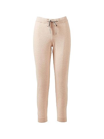 Kinross Women's Doubleknit Jogger in Latte (view 2)