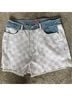 Juicy Couture Checkered-gingham Blue White Denim Jacket Size L - photo 5