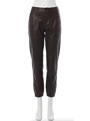 Paige Mayslie Weekender Jogger in Chicory Coffee Luxe Coating (view 1)