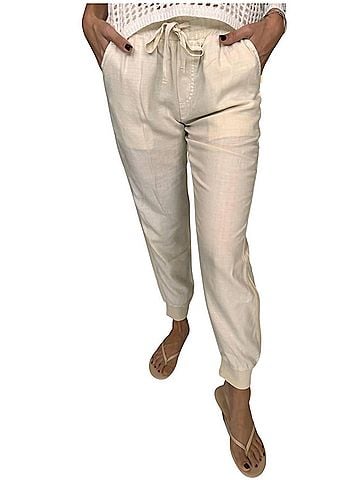 Splendid Mariella Jogger in Cream (view 2)