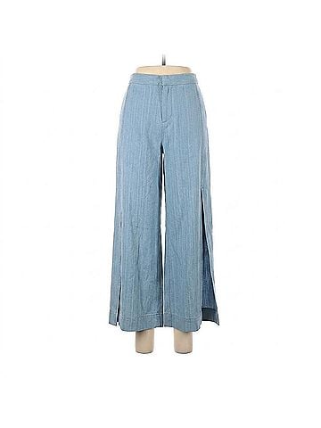 Rylee + Cru Wide Leg Pant in Dusty Blue (view 1)