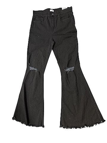 SNEAK PEEK Women's High Rise Flare Jean in Black (view 1)