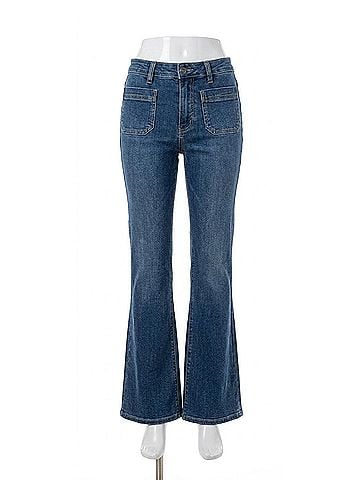 Bianco Bonney Retro Denim Pant in Blue (view 1)
