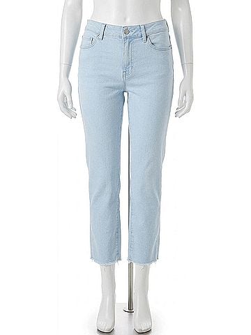 Paige Cindy High Rise Straight Crop Jeans in Kokomo With Live Hem (view 1)