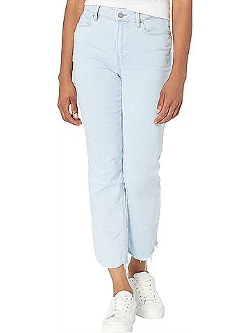 Paige Cindy High Rise Straight Crop Jeans in Kokomo With Live Hem (view 2)