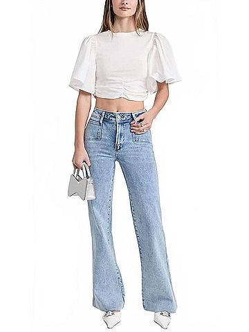 Paige Leenah Flare Jeans in Alivia (view 2)