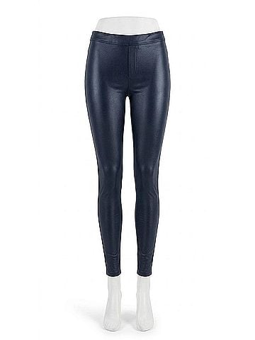 Bianco Cheri Coated Skinny Jeans in Navy (view 1)