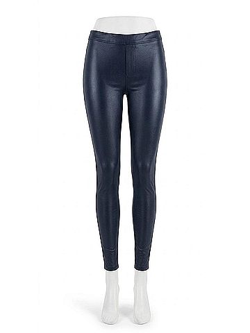 Bianco Cheri Coated Skinny Jeans in Navy (view 1)