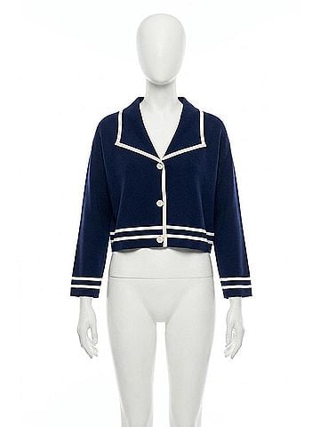 Baum Und Pferdgarten Cila Knit Jacket in Blue Sailor (view 1)