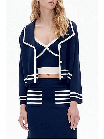 Baum Und Pferdgarten Cila Knit Jacket in Blue Sailor (view 2)