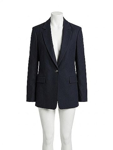 Vince. Linen Blend Single Breasted Blazer in 436 Mar (view 1)