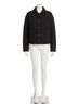 Vince. Solid Black Quilted Collared Jacket in Black Size L - photo 1