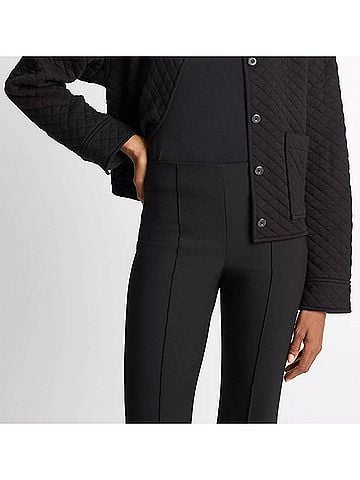 Vince. Quilted Collared Jacket in Black (view 2)