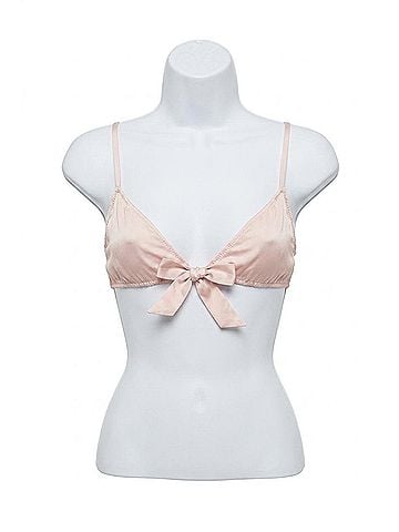 ONLY HEARTS Marianne Organic Cotton Bralette in Pink Petal (view 1)