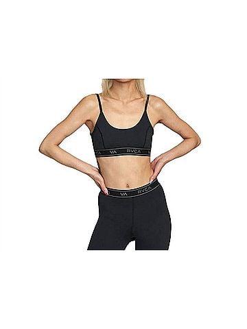 RVCA Base Bra in Black (view 2)