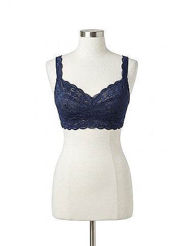 Cosabella Never Say Never Curvy Sweetie Bralette in Navy Blue (view 1)