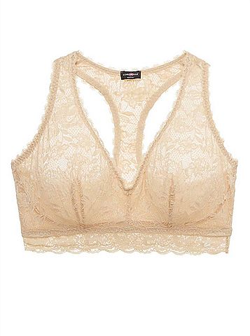 Cosabella Women's Never Say Never Curvy Racerback Bralette in Blush (view 2)