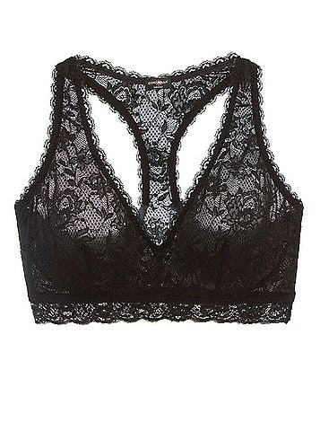 Cosabella Women's Never Say Never Curvy Racerback Bralette in Black (view 2)