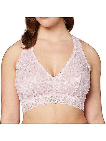 Cosabella Never Say Never Curvy Racerback Bralette in Pink Lilly (view 2)
