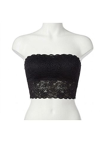 Cosabella Never Say Never Starie Tube Top in Black (view 1)