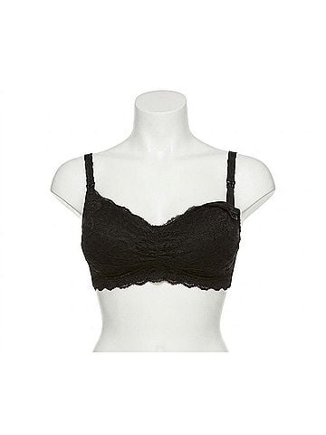 Cosabella Never Say Never Mommie Nursing Bra in Black (view 1)