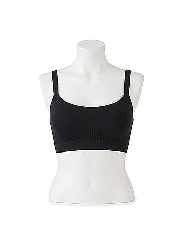 Bali Comfort Revolution Modern Seamless Bralette in Black (view 1)