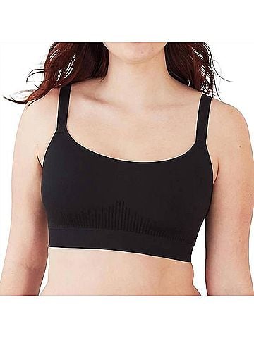 Bali Comfort Revolution Modern Seamless Bralette in Black (view 2)