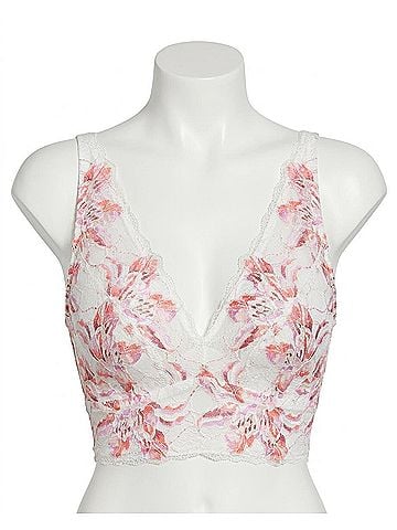 Cosabella Paradiso Curvy Plungie Bralette in Rossa/White (view 1)